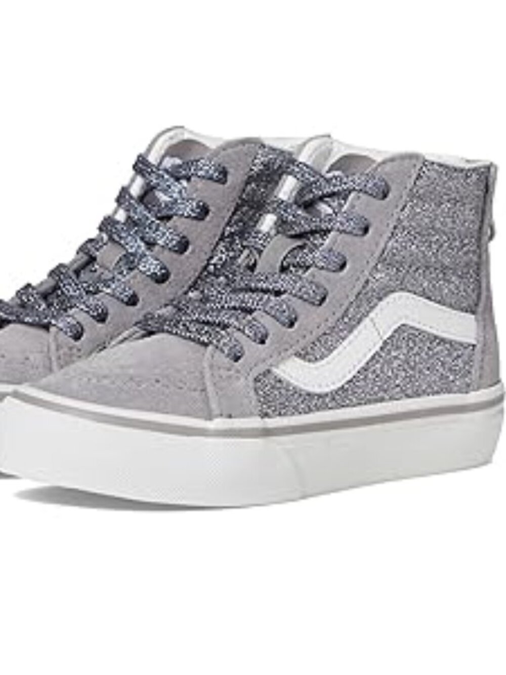 VANS High-top Sneakers Sk8-Hi Glitter 6.5Y or Women's SIZE 8 US NEW!